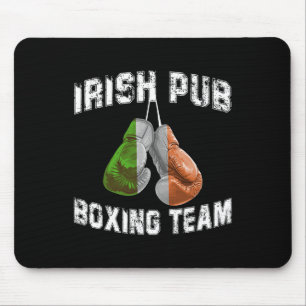 Irish Boxing Funny Ierland Vlag - Ierse pub Muismat
