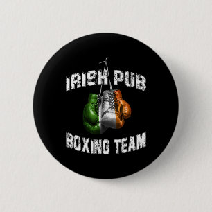 Irish Boxing Funny Ierland Vlag - Ierse pub Ronde Button 5,7 Cm