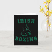 Irish Boxing Green Distress Style Kaart (Gele Bloem)