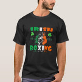 Irish Boxing Ireland Flag Shamrock Irish Boxing St T-shirt (Voorkant)