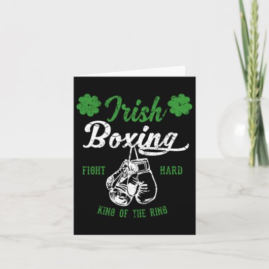 Irish Boxing - Irish Boxing Fan T-shirt Kaart (Voorkant)