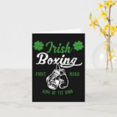 Irish Boxing - Irish Boxing Fan T-shirt Kaart (Gele Bloem)