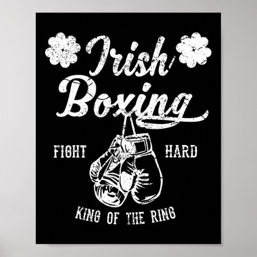 Irish Boxing - Irish Boxing Fan T-shirt Poster (Voorkant)