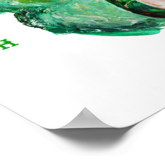 Irish Boxing Shamrock Poster (Hoek)