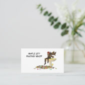 Irish Boy Fairy on Mushroom Visitekaartje (Staand voorkant)