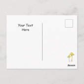 Irish Boy Fairy Op Paddestoel Geboorte Briefkaart (Achterkant)