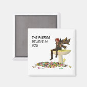 Irish Boy feiert op paddenstoelmagneet Magneet (Voorkant / Achterkant)