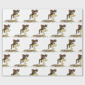Irish Boy feily on paddenstoel wrapping paper Cadeaupapier (Vlak)