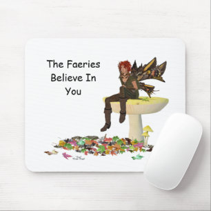 Irish Boy feiy on Mushroom Mousepad Muismat