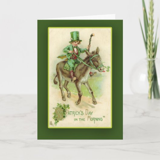 Irish Boy op de Kaarten van Donkey St. Patrick's D (Voorkant)
