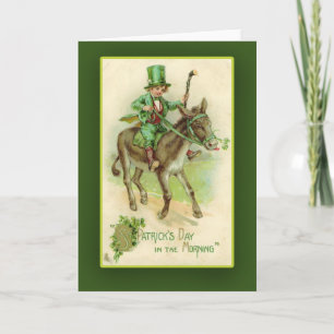 Irish Boy op de Kaarten van Donkey St. Patrick's D