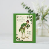 Irish Boy St. Patrick's Day Feestdagenkaart (Staand voorkant)