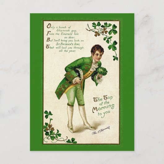 Irish Boy St. Patrick's Day Feestdagenkaart (Voorkant)