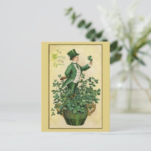 Irish Boy St. Patrick's Day Feestdagenkaart (Staand voorkant)