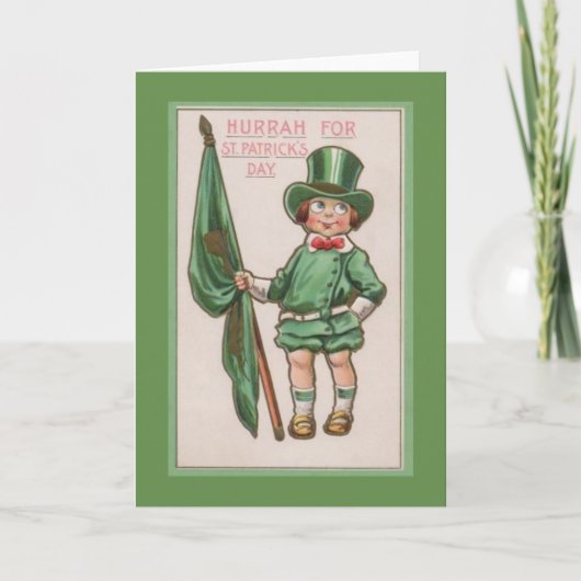 Irish Boy St. Patrick's Day Wenskaart Kaart (Voorkant)
