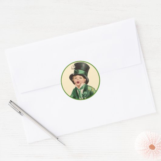Irish Boy zingt Stickers (Envelop)
