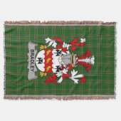 Irish Bradley Coat of Arms Family Crest Ireland Deken (Voorkant)