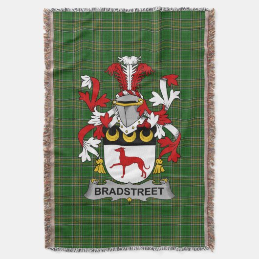 Irish Bradstreet Coat of Arms Family Crest Irelan Deken (Voorkant Verticaal)