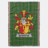 Irish Branigan of O_Branagan wapenfamilie Deken (Voorkant Verticaal)
