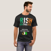 Irish Breathalyzer Blow Hier St. Patrick's Day Dri T-shirt (Voorkant volledig)