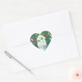 IRISH BRED ST. PATRICK'S DAG HOGER, SHAMROCK-KOE HART STICKER (Envelop)