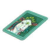 IRISH BRED ST. PATRICK'S DAG HOGER, SHAMROCK-KOE MAGNEET (Linkerzijde)