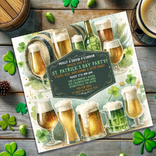Irish Brews & Cheers St. Patrick's Day Party Kaart