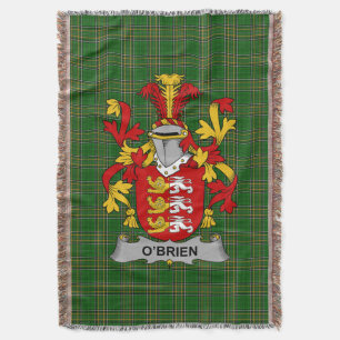 Irish Brien of O_Brien Wapen van de familie Crest Deken