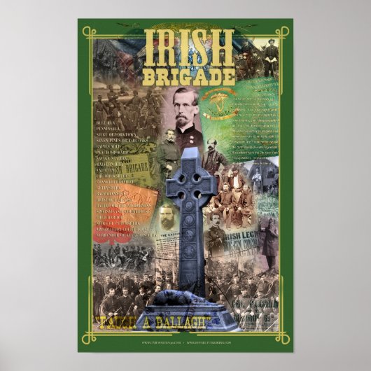 Irish Brigade Civil War 150 Poster (Voorkant)