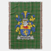 Irish Brosnan of O_Brosnan familiewapen Deken (Voorkant Verticaal)