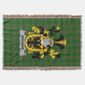 Irish Browne Coat of Arms Family Crest Ireland Deken (Voorkant)