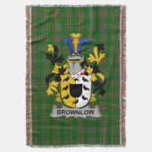 Irish Brownlow Coat of Arms Family Crest Ireland Deken (Voorkant Verticaal)
