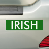 IRISH BUMPERSTICKER (Op auto)