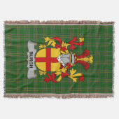 Irish Burgh wapenschild Family Crest Ireland Deken (Voorkant)