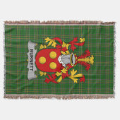 Irish Burnett Coat of Arms Family Crest Ireland Deken (Voorkant)