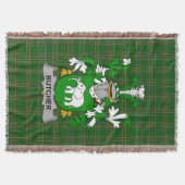 Irish Butcher Coat of Arms Family Crest Ierland Deken (Voorkant)