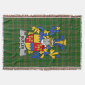 Irish Butler Coat of Arms Family Crest Ierland Deken (Voorkant)