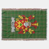 Irish Butt Coat of Arms Family Crest Ierland Deken (Voorkant)