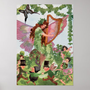 Irish Butterfly Fairy Poster Print