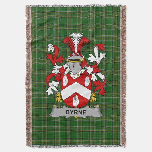 Irish Byrne of O_Byrne wapenschild van de familie  Deken (Voorkant Verticaal)
