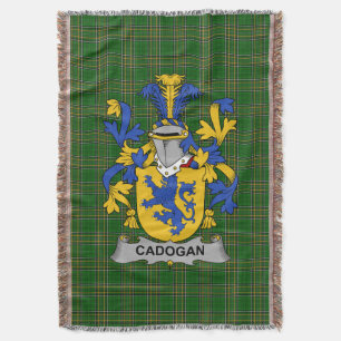 Irish Cadogan Coat of Arms Family Crest Ireland Deken