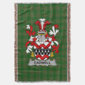Irish Cadwell of Caddell familiewapen Deken (Voorkant Verticaal)