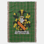 Irish Callander Coat of Arms Family Crest Ireland Deken (Voorkant Verticaal)