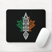 Irish Canadian Maple Leaf - zwart Muismat (Met muis)