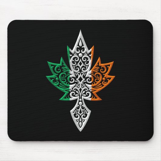 Irish Canadian Maple Leaf - zwart Muismat (Voorkant)