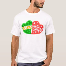 Irish Canadian St. Patrick's Day Heart T-Shirt