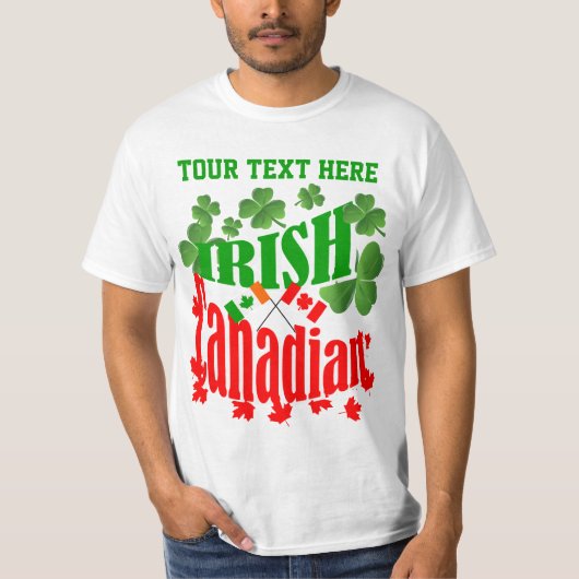 Irish Canadian St Patrick's day T-shirt (Voorkant)
