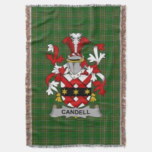 Irish Candell Coat of Arms Family Crest Ireland Deken