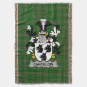 Irish Cantelow (e) Wapen van de familie Crest Ierl Deken (Voorkant Verticaal)