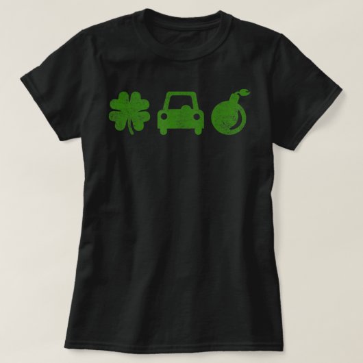 Irish Car Bomb St Patricks Day Alcohol Pub Crawl T-shirt (Design voorkant)